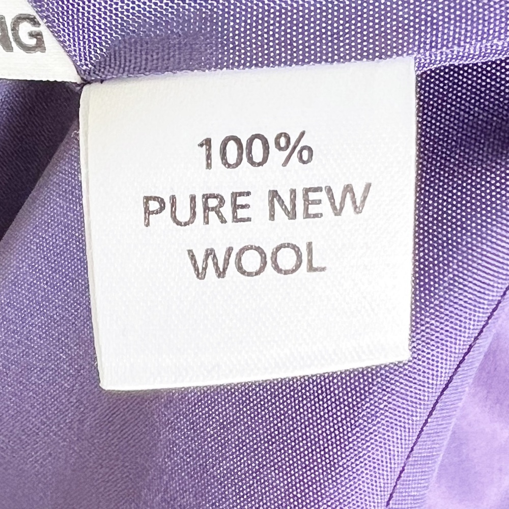 Vintage Avoca Made in Ireland Purple & Green Checked Wool Jacket Size S - Picture 11 of 11